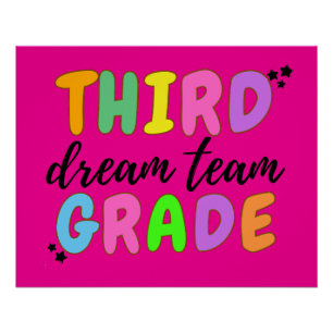 Dritter Lehrer, zurück zur Schule, Lehrerteam Poster