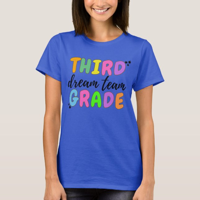 Dritter Lehrer, zurück zur Schule, Lehrerteam T-Shirt (Vorderseite)