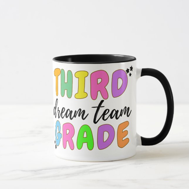 Dritter Lehrer, zurück zur Schule, Lehrerteam Tasse (Rechts)