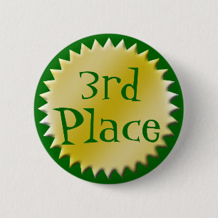 Dritter Platz-Award-Button, benutzerdefinierbar Button