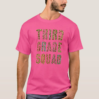 Dritter Platz-Leopard-Drucklehrer Hallo 3. T-Shirt
