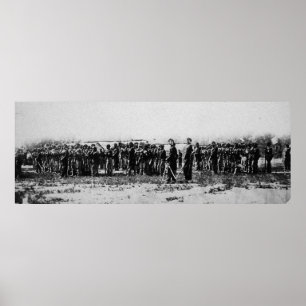 Dritter Regiment-Infanterie-ziviler Krieg farbige Poster