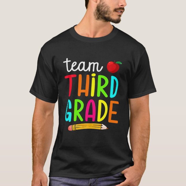 Dritter Stufe des Teams 3 Grad zurück zur Schule f T-Shirt (Vorderseite)