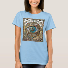 Drittes Auge Verzierte Fensterscheibe T-Shirt