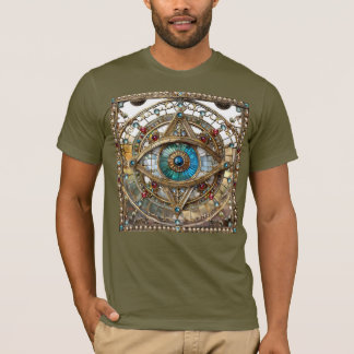 Drittes Auge Verzierte Fensterscheibe T-Shirt