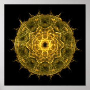 Drittes Chakra - Manipura - Stadt der Juwelen Poster
