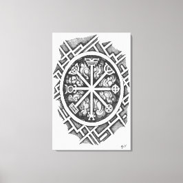 Drittes Pentagramm Quecksilber Leinwanddruck