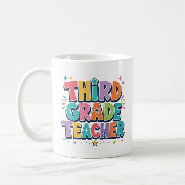 Drittklassenlehrer-Dankeschön-Geschenk Kaffeetasse (Links)