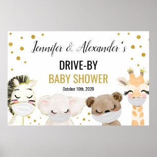 Drive-by Baby Shower Poster