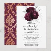Drive By Brautparty Burgundy Floral Wedding