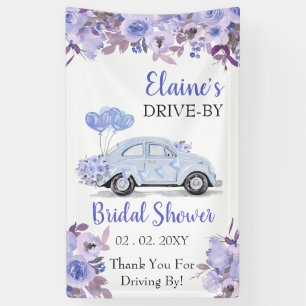 Drive by Floral Blue Drive Through Showdusche Banner
