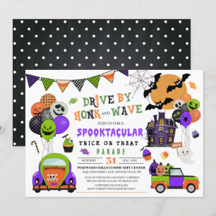 Drive by Halloween Trick oder Treat Parade Einladung