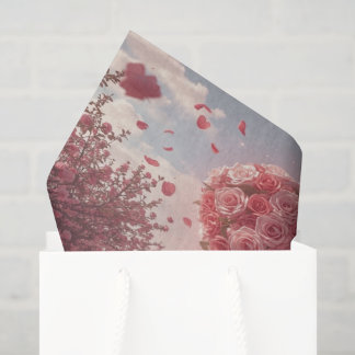 Drive into romance! This nostalgic and dreamy Seidenpapier