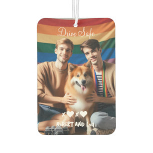 Drive Safe Gay Couple Liebe Benutzerdefiniertes Autolufterfrischer