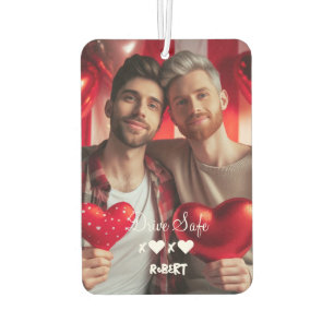 Drive Safe Gay Couple Liebe Benutzerdefiniertes Autolufterfrischer