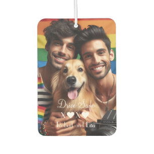 Drive Safe Gay Couple Liebe Benutzerdefiniertes Autolufterfrischer