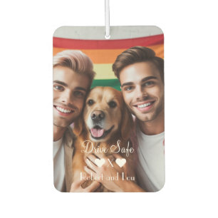 Drive Safe Gay Couple Liebe Benutzerdefiniertes Autolufterfrischer