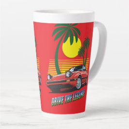 'Drive the Legend' v02 Latte-Mug Milchtasse