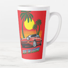 'Drive the Legend' v02 Latte-Mug Milchtasse