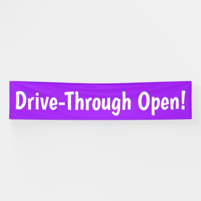 Drive Through Open! Banner (Horizontal)