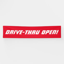 Drive-Thru OFFEN! Restaurant Banner