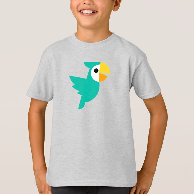 Drivemode Kids Parrot Raglan T-Shirt (Vorderseite)