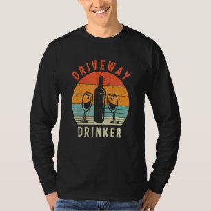 Driveway Drinker Cocktail Party Retro 70er 80er St T-Shirt