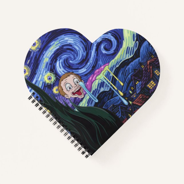 Driving Face Galaxy Notebook Notizbuch (Vorderseite)