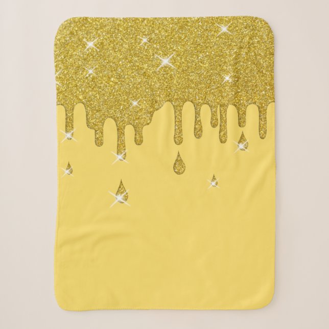 Driving Gold Glitzer Effect & Glitzern Sherpadecke (Vorderseite)
