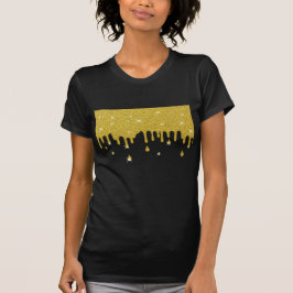 Driving Gold Glitzer Effect & Glitzern T-Shirt