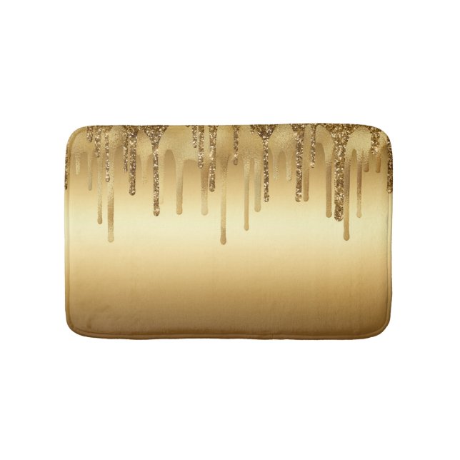 Driving Gold Paint Glitzer Accelerator Funkelnd Badematte (Vorderseite)
