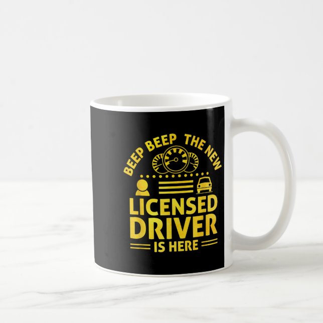Driving License Ped New Driver Permit Driving Scho Kaffeetasse (Rechts)