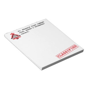 DRN-klassifizierter Notepad Notizblock