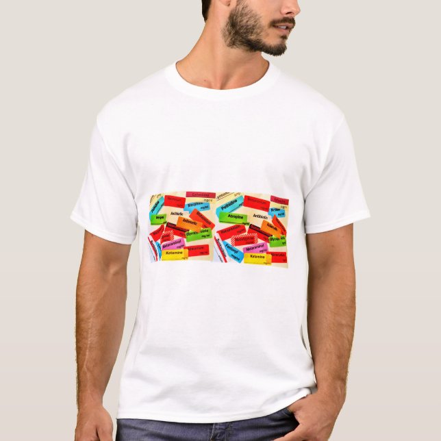 Droge beschriftet T - Shirt (Vorderseite)