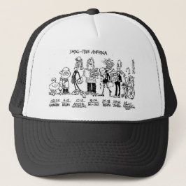 Droge - freier Hut Truckerkappe