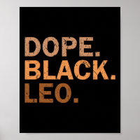 Droge Schwarz Leo Melanin Afrikanischer Zodiak Löw