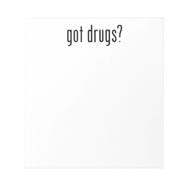 Drogen got? notizblock (Vorderseite)