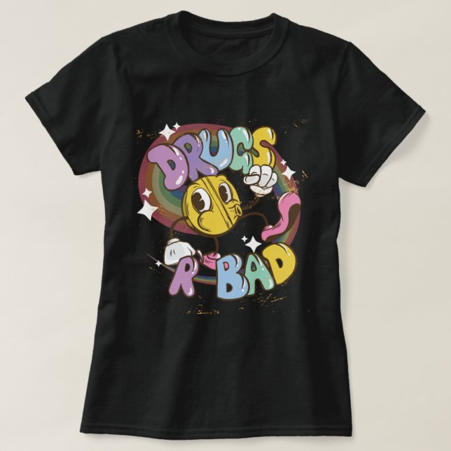 Drogen R Bad Mkay Funny Anti-Drogen Pullover Hoodi (Design vorne)