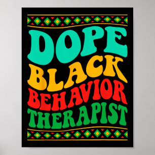 Drogen Schwarz Verhalten Therapeut Schwarzgeschich Poster
