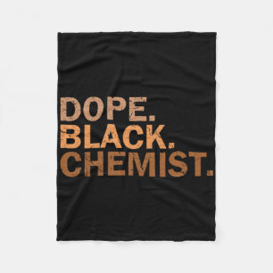 Drogen Schwarzer Chemiker Melanin Schwarzer Monat  Fleecedecke