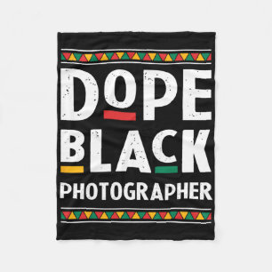 Drogen Schwarzer Fotograf Juneteenth Schwarze Gesc Fleecedecke