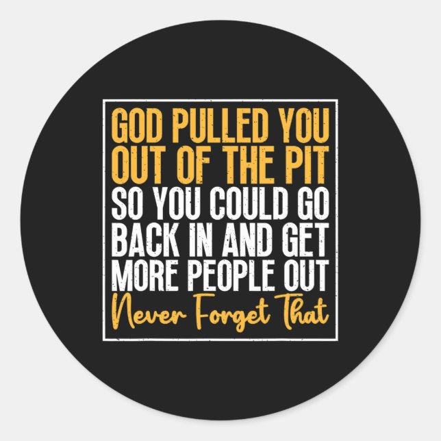 Drogenabhängigkeit Bewusstsein, Überdosierung Moti Runder Aufkleber (Vorderseite)