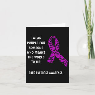 Drogenüberdosierung Awareness  Karte