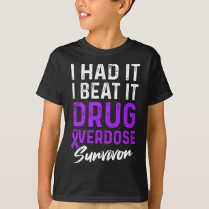 Drogenüberdosis-Bewusstseins-Krieger Überlebender T-Shirt