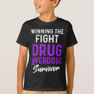 Drogenüberdosis-Bewusstseins-Krieger Überlebender T-Shirt