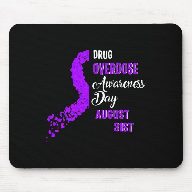 Drogenüberdosis-Bewusstseinstag 31. August Erholun Mousepad (Vorne)
