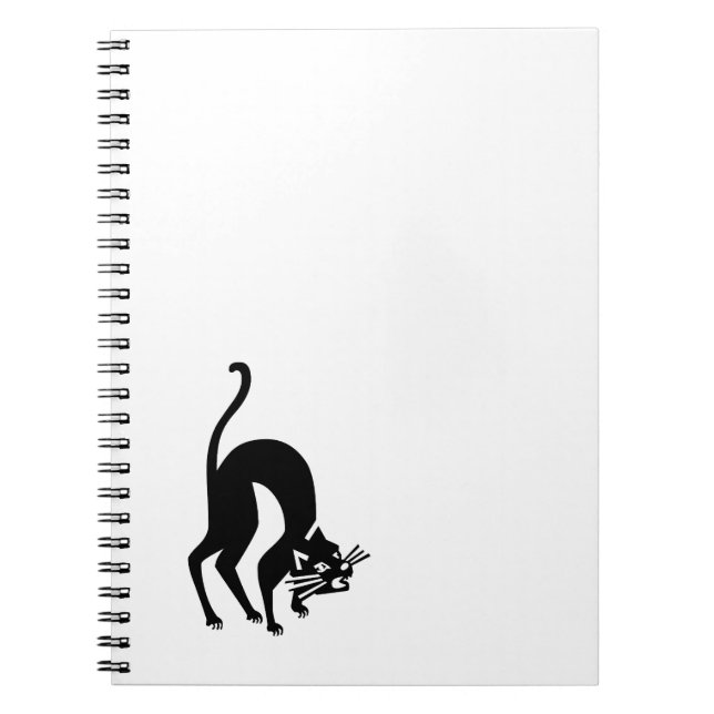drohende Katze Notizblock (Vorderseite)