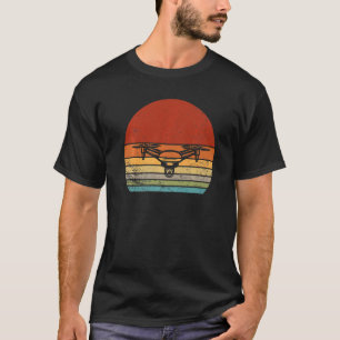 Drohn Rc Quadcopter Pilot Rennsport Hobby Retro Vi T-Shirt