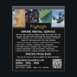 Drohne Collage Banner, Drone Rental Company Flyer<br><div class="desc">Drohne Collage Banner,  Drone Rental Company Werbung Flyer durch den Business Card Store.</div>