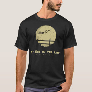 Drohne im Mond-T-Shirt T-Shirt